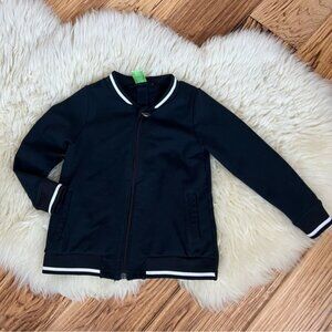 Peekaboo Beans Stretch Bomber Black Size 4